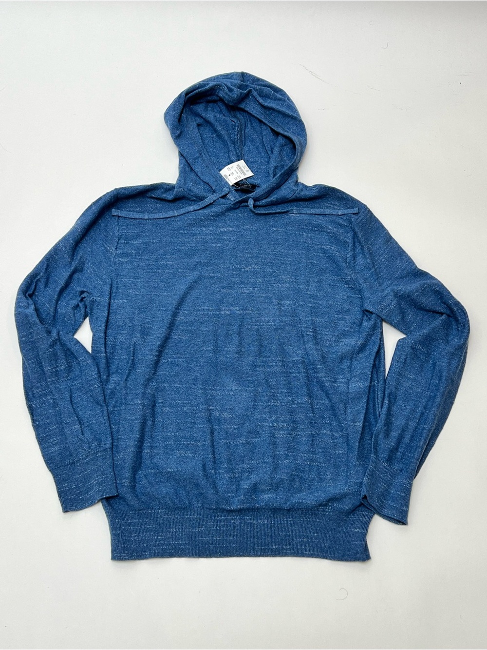 J.Crew Blue Lightweight Knit Hoodie NWT Size Medium